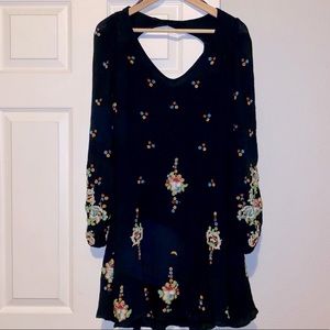 Free People Embroidered Swing Dress